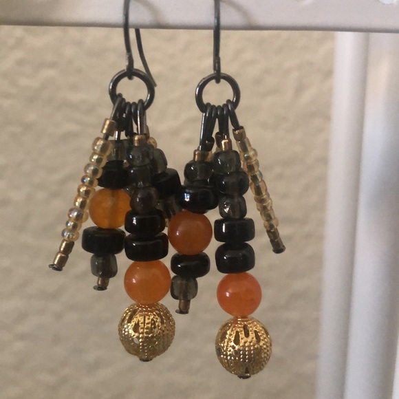 Set of 3 dangling earrings - Picture 2 of 4